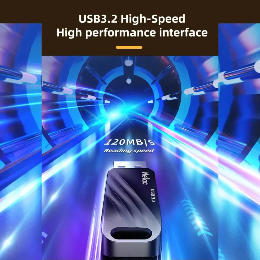 فلش مموری USB 3.2 / USB-C نتاک مدل US11 ظرفیت 128 گیگابایت