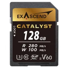 کارت حافظه SD اکساسند مدل Catalyst کلاس 10 استاندارد UHS-II U3 سرعت 280MBps ظرفیت 128 گیگابایت