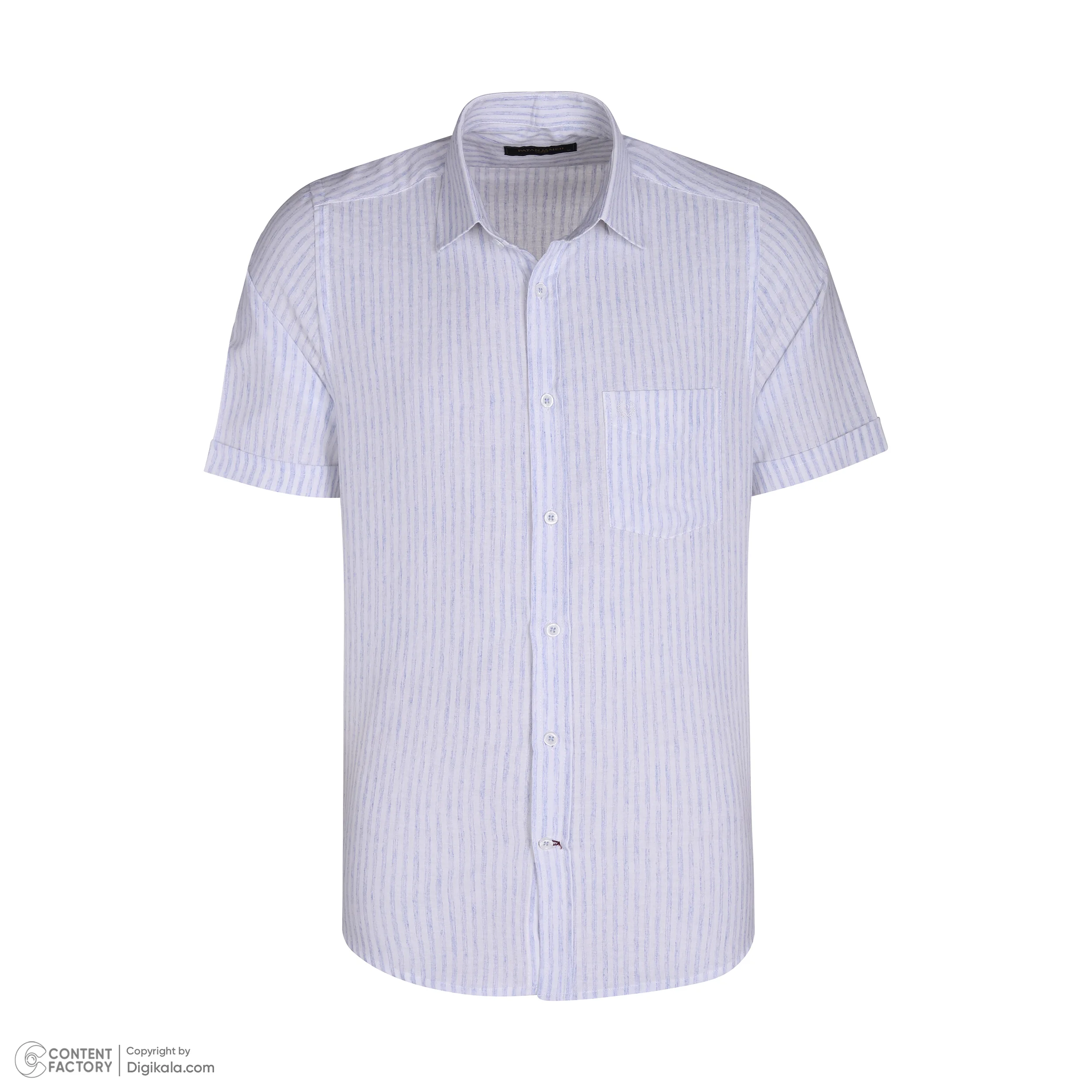 پیراهن آستین کوتاه یقه برگردان مردانه پاتن جامه مدل 04MC8113