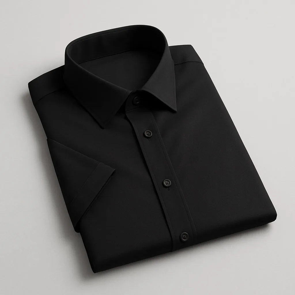 پیراهن آستین کوتاه یقه برگردان مردانه مدل رادین