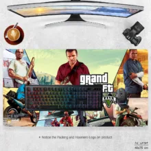 ماوس پد مخصوص بازی هومرو مدل MX215 طرح بازی جی تی ای GTA V