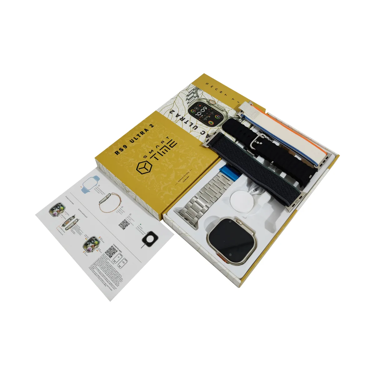 ساعت هوشمند اسمارت تایم مدل RS9 MAC دارای قابلیت‌های صفحه نمایش رنگی و لمسی، کنترل موسیقی با بند پارچه ای