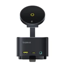 هاب 7 پورت USB-C و شارژر بی سیم بیسوس مدل BS-OH122