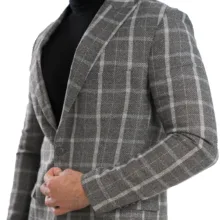 کت مردانه مدل چهارخانه درشت سناتور 1-1