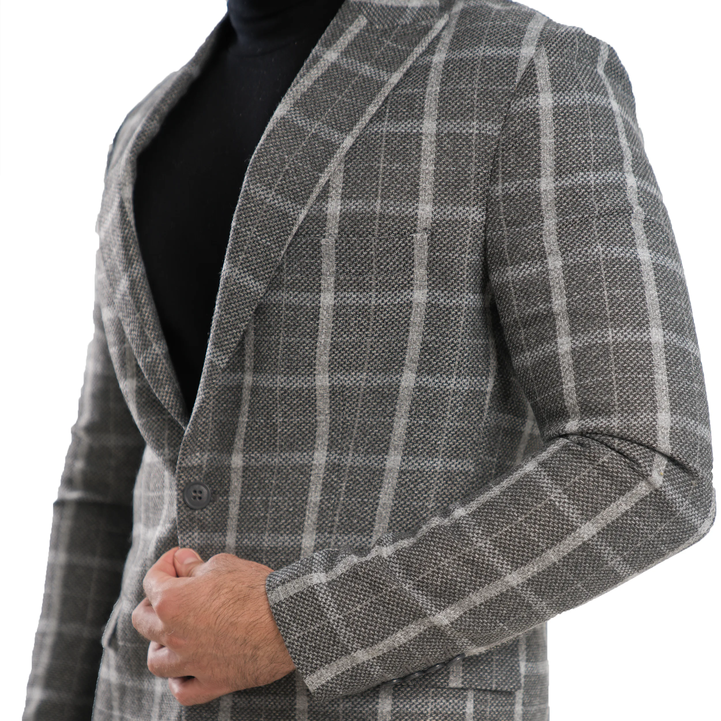 کت مردانه مدل چهارخانه درشت سناتور 1-1