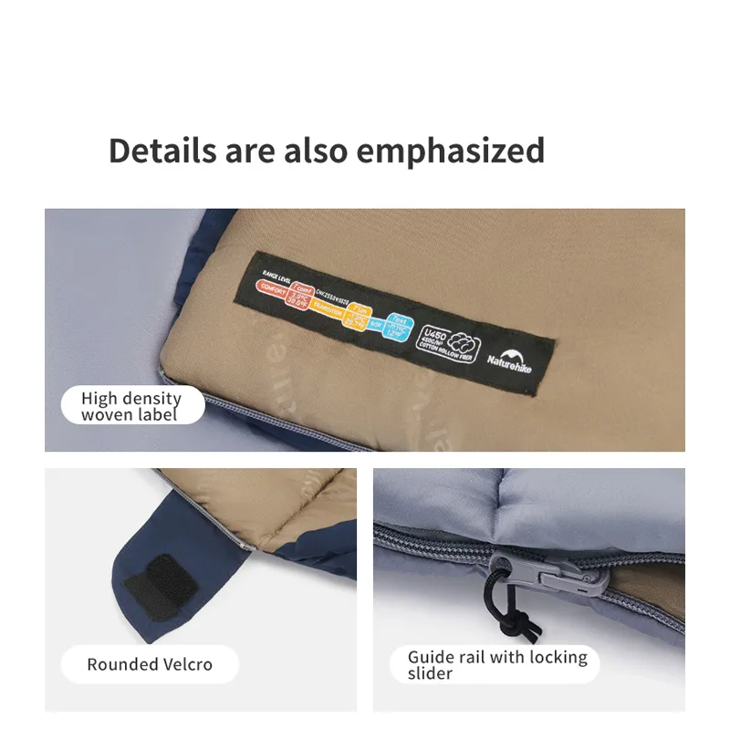 کیسه خواب یک نفره نیچرهایک مدل CNK2550WS028-Right Zipper