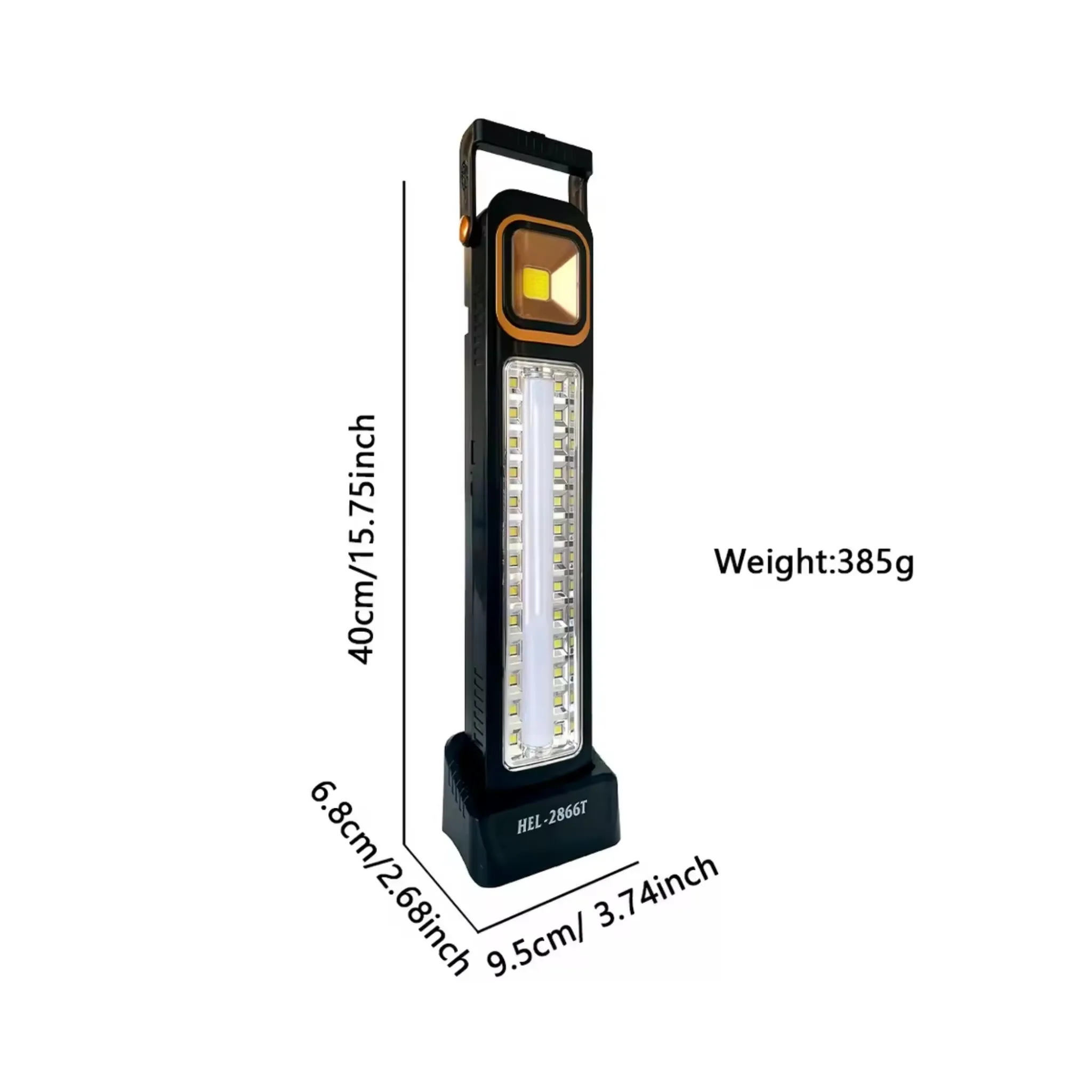 چراغ اضطراری و کمپینگ مدل HEL-2866T با نور مهتابی و آفتابی