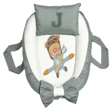 تشک غلت گیر نوزاد پاد آفرین مدل خرس طرح حرف J
