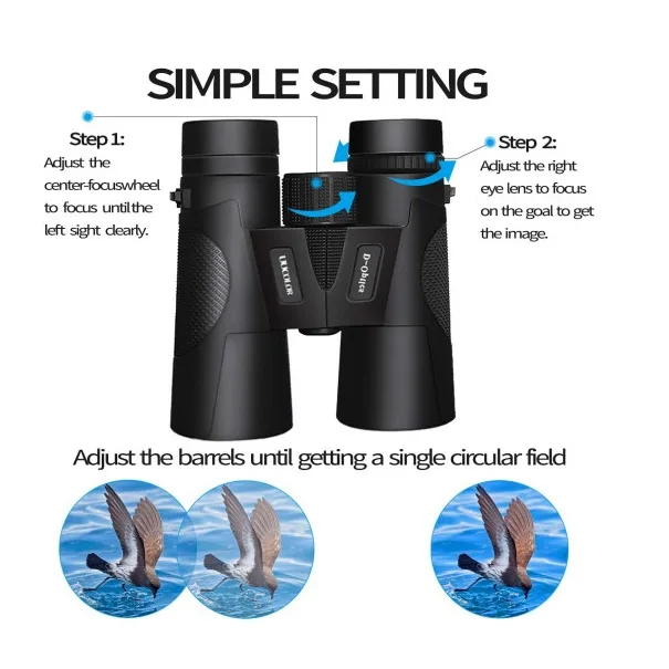 دوربین دوچشمی دی-اپتیک مدل بزرگنمایی 12X42