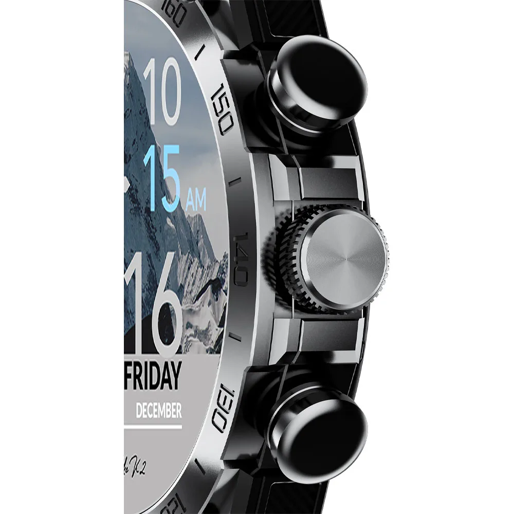 ساعت هوشمند گلوریمی مدل K2 دارای قابلیت های صفحه نمایش رنگی و لمسی، کنترل سطح اکسیژن، بند سیلیکونی