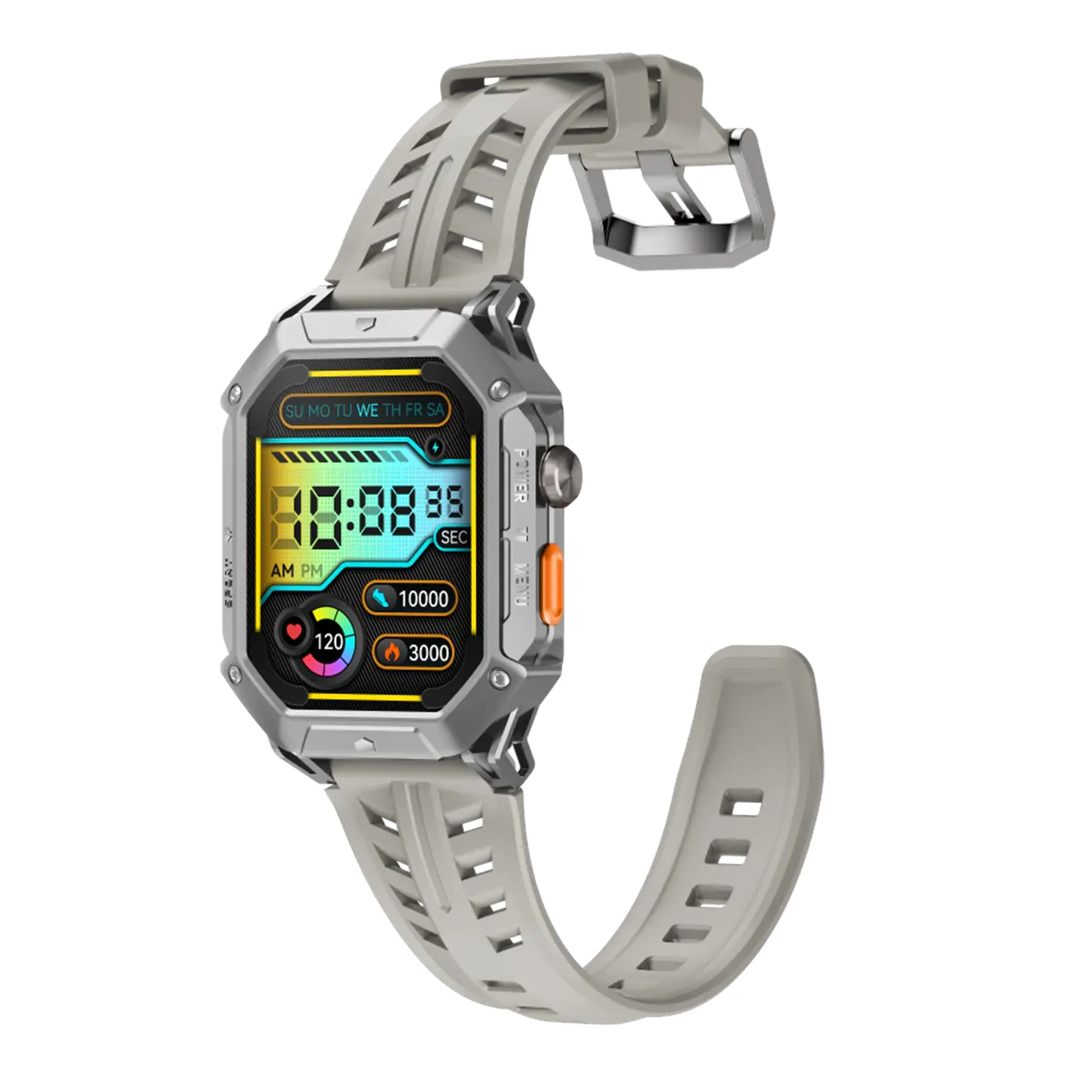 ساعت هوشمند 52 میلی‌متری هایلو مدل IRON N1 با بند سیلیکونی