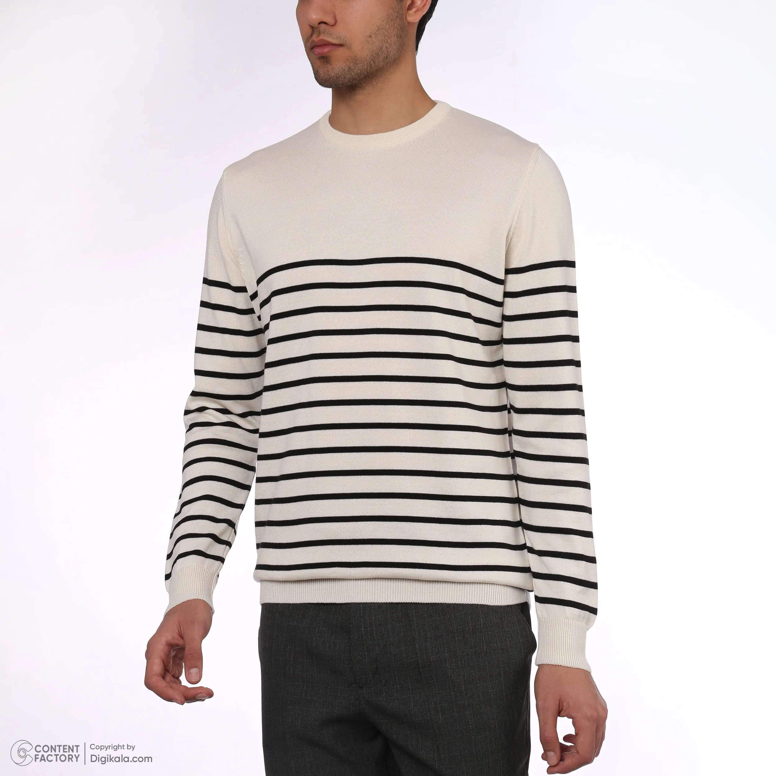 پلیور یقه گرد مردانه دیجی استایل اسنشیال مدل h7