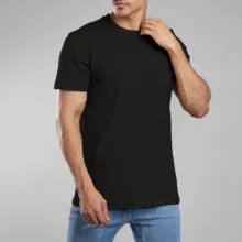 تی شرت آستین کوتاه مردانه باینت مدل 373-20 رنگ مشکی