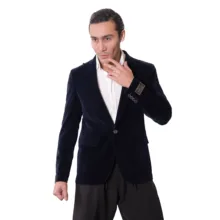 کت تک مردانه مدل مخمل ساده 2-2