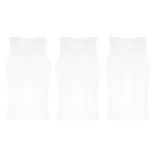 زیرپوش رکابی مردانه مدل پلیتیک 02 بسته 3 عددی