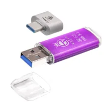 فلش مموری کوئین تک مدل QUICK USB3.1 CPLUSظرفیت 32 گیگابایت به همراه مبدل USB-C