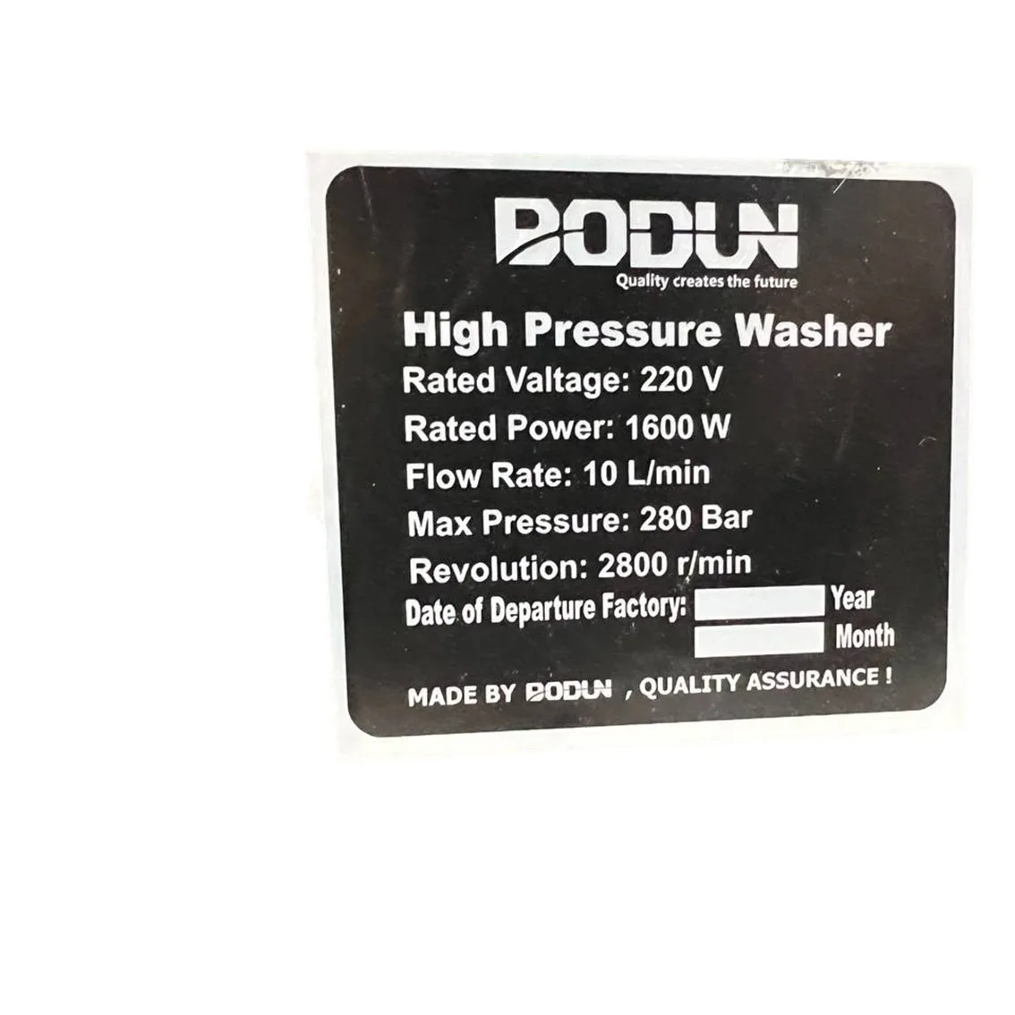 کارواش بودون مدل bd_380