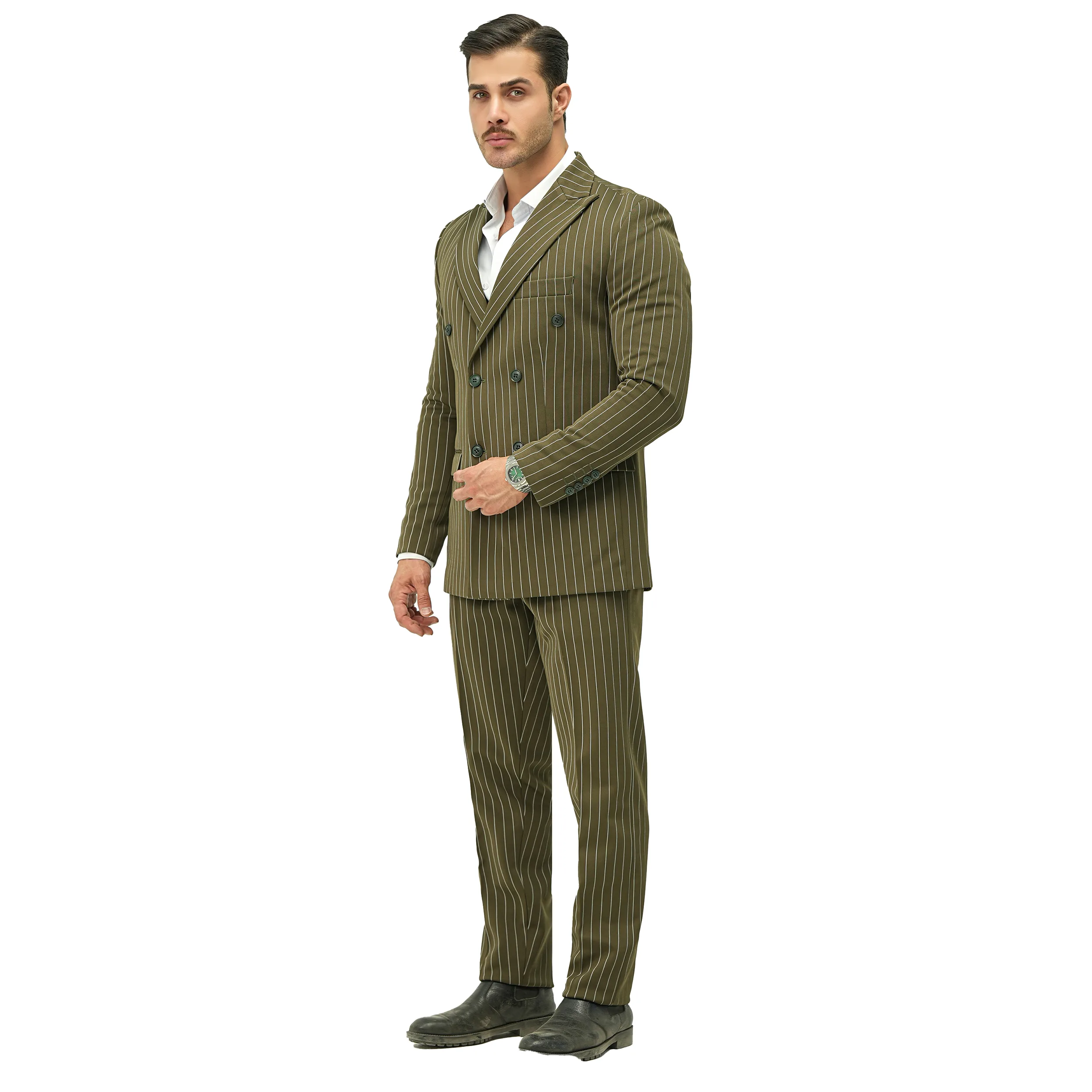 کت و شلوار مردانه مدل دبل برس کد 2580