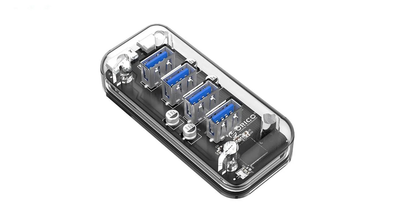هاب 4 پورت USB 3.0 اوریکو مدل F4U-U3