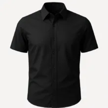 پیراهن آستین کوتاه یقه برگردان مردانه مدل رادین