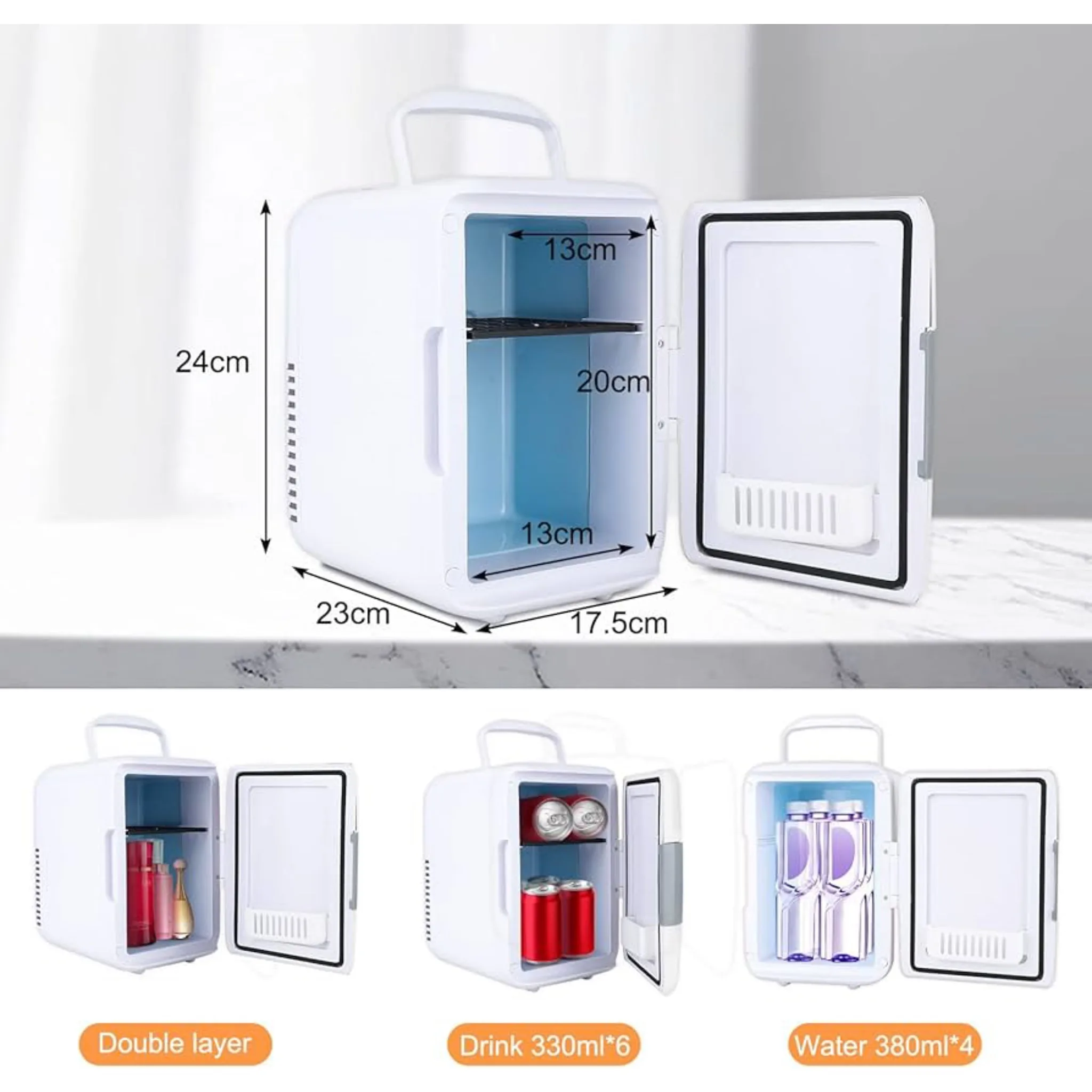 یخچال هیبریدی خودرو مدل Cooler and Heater ظرفیت 4 لیتر