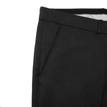 شلوار آزاد مردانه مدل فاستونی پارچه ای مشکی کد 3010