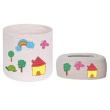 ست سطل و جادستمال کاغذی اتاق کودک مدل نقاشی کودکانه