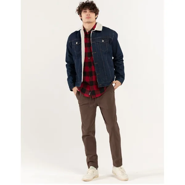 کت جین مردانه پیریمارک مدل داخل خزدار کد 84130