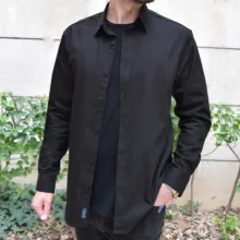 پیراهن آستین بلند یقه برگردان مردانه مدل نیلگون کد 18711687