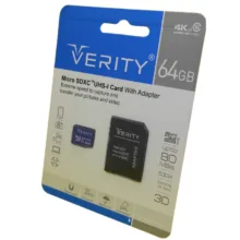 کارت حافظه microSDHC وریتی مدل Final 600X کلاس 10 استاندارد UHS-I U3 سرعت 80MBps ظرفیت 64 گیگابایت به همراه آداپتور SD