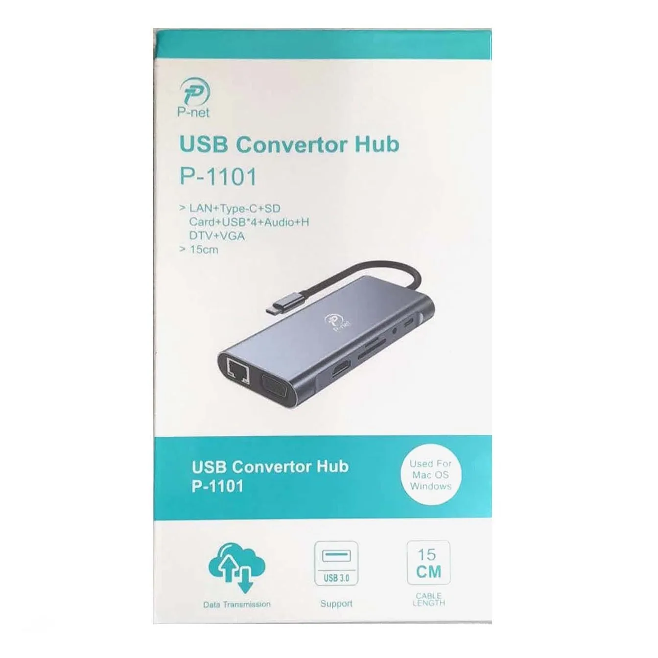 هاب 11 پورت USB-C پی نت مدل T-1101