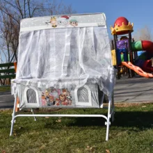 گهواره نوزاد شادی مدل مخمل طرح باغ وحش