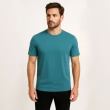 تی‌شرت آستین کوتاه راحتی مردانه آریان نخ باف مدل 1812