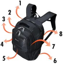 کوله پشتی فوروارد کد FCLT660016 SKILEED VOYAGA