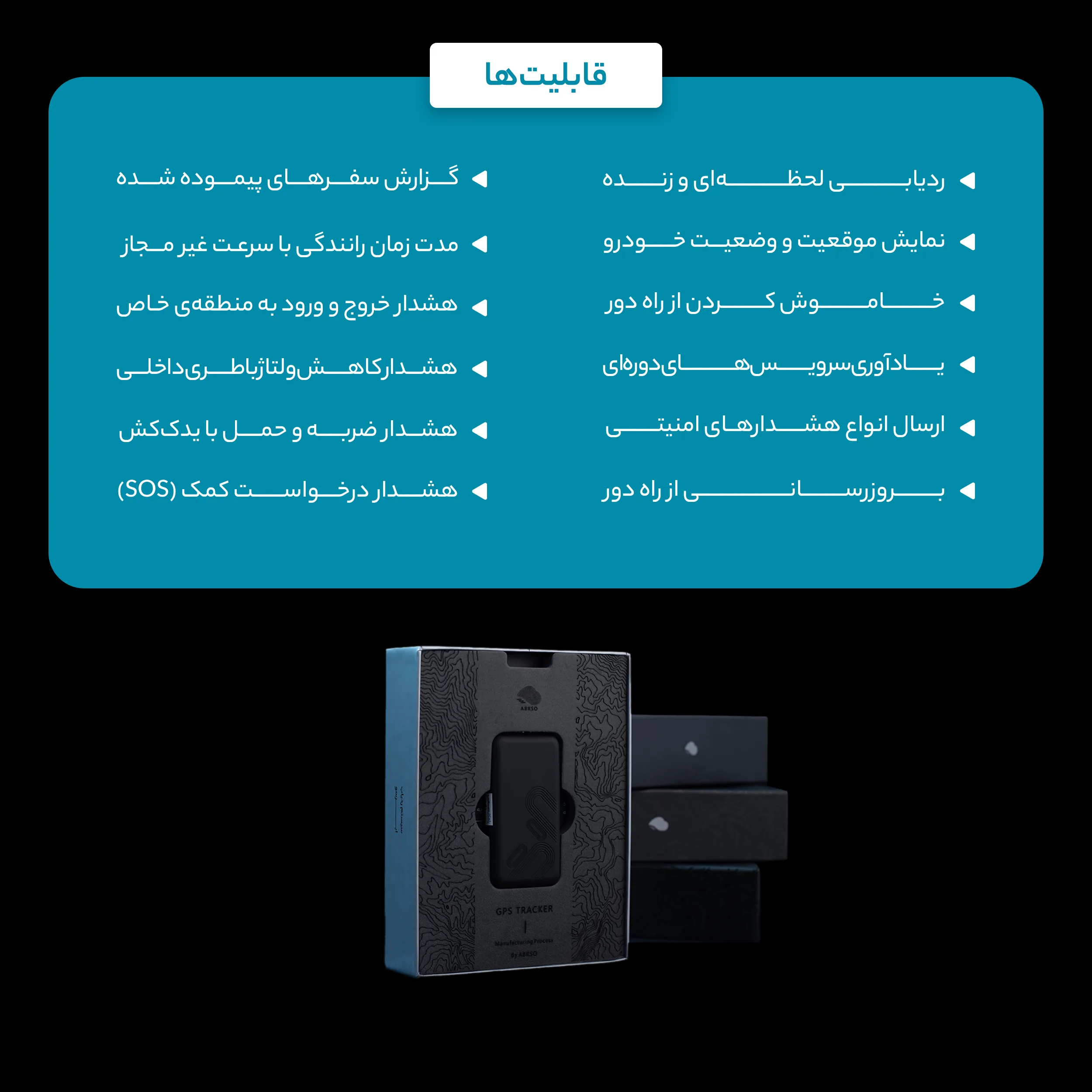 ردیاب خودرو ابرسو مدل GPS STS300