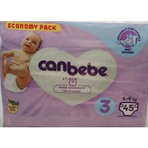 پوشک جان به به مدل jumbo paket سایز 3 بسته 45 عددی