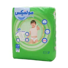 پوشک بچه مولفیکس مدل ۰۰۶ سایز ۶ دو بسته ۲۴ عددی