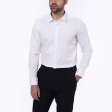 پیراهن آستین بلند یقه برگردان مردانه دیجی استایل اسنشیال مدل 08