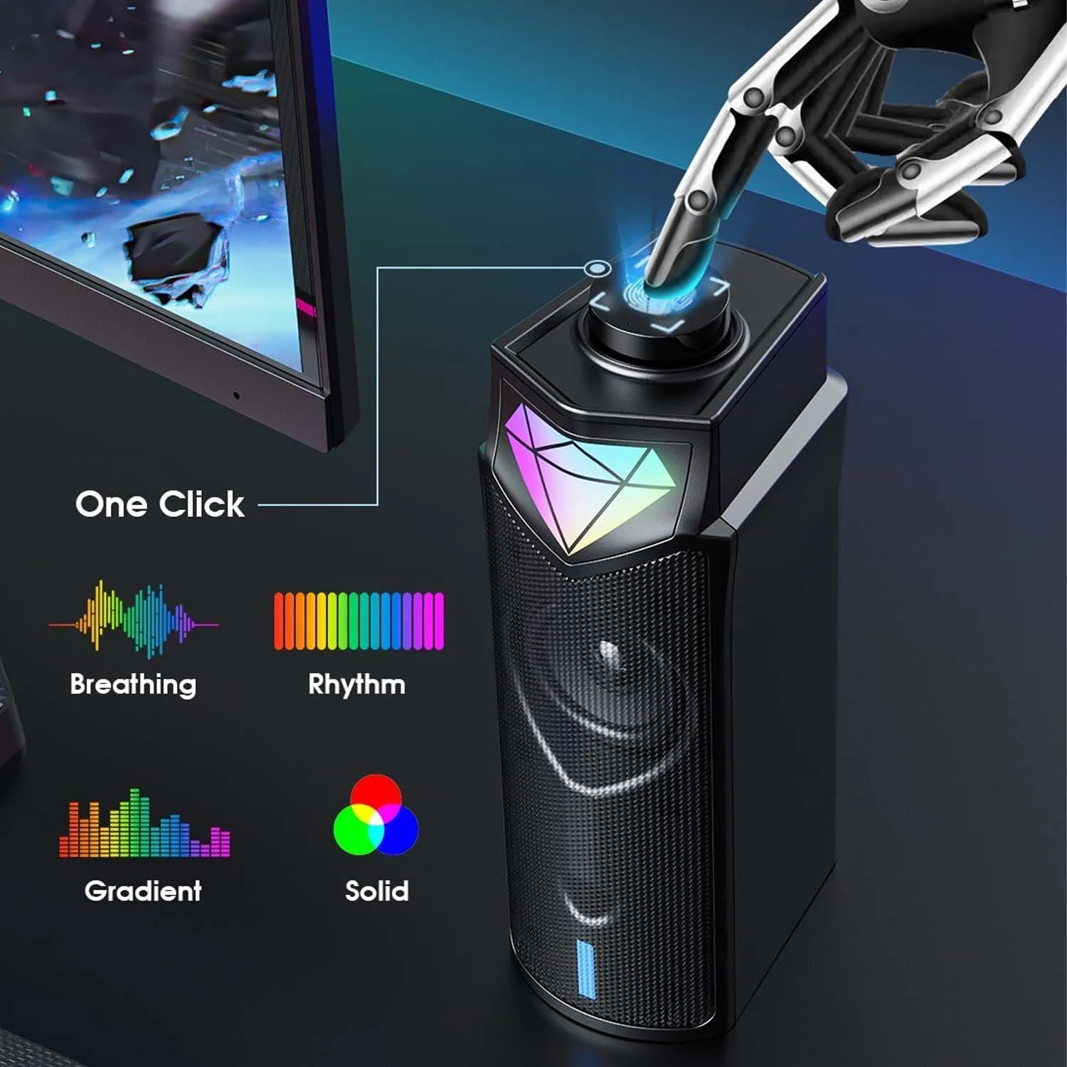 اسپیکر دسکتاپ بلوتوثی اونیکوما مدل L1