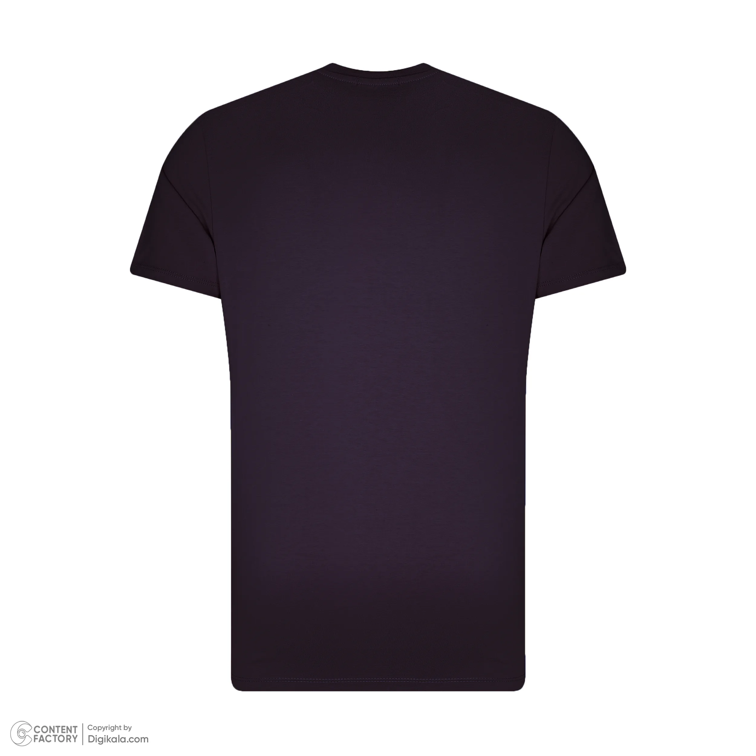 تی شرت آستین کوتاه مردانه باینت مدل 373-25 رنگ بادمجانی