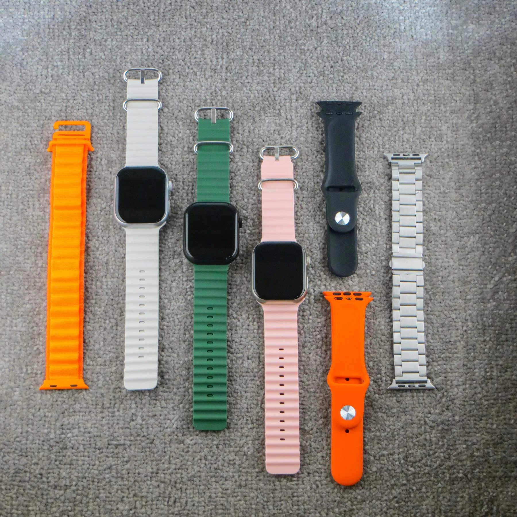 ساعت هوشمند ورنا مدل W45 Max With 7 Bands مناسب برای ورزش مجهز به گام شمار