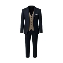 ست کت و شلوار و جلیقه مردانه مدل تک دکمه