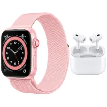 ساعت هوشمند 41 میلی متری ویسمی مدل X33 MINI با بند فلزی به همراه هدفون