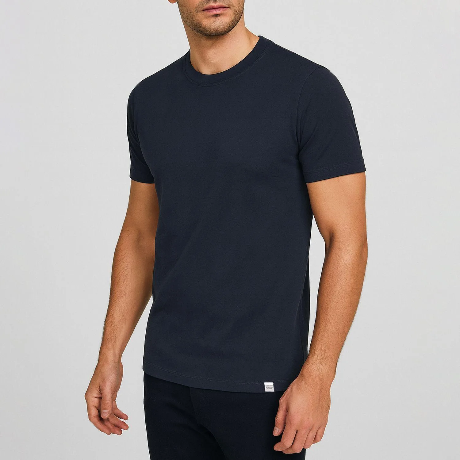 تی شرت آستین کوتاه مردانه باینت مدل 373-23 رنگ سرمه ای