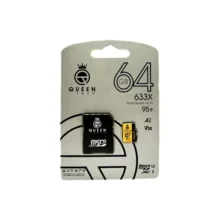 کارت حافظه Micro SD XC کوئین تک مدل A2-V30-633X کلاس 10 استاندارد UHS-l U3 سرعت 95MBps ظرفیت 64 گیگابایت به همراه آداپتور SD