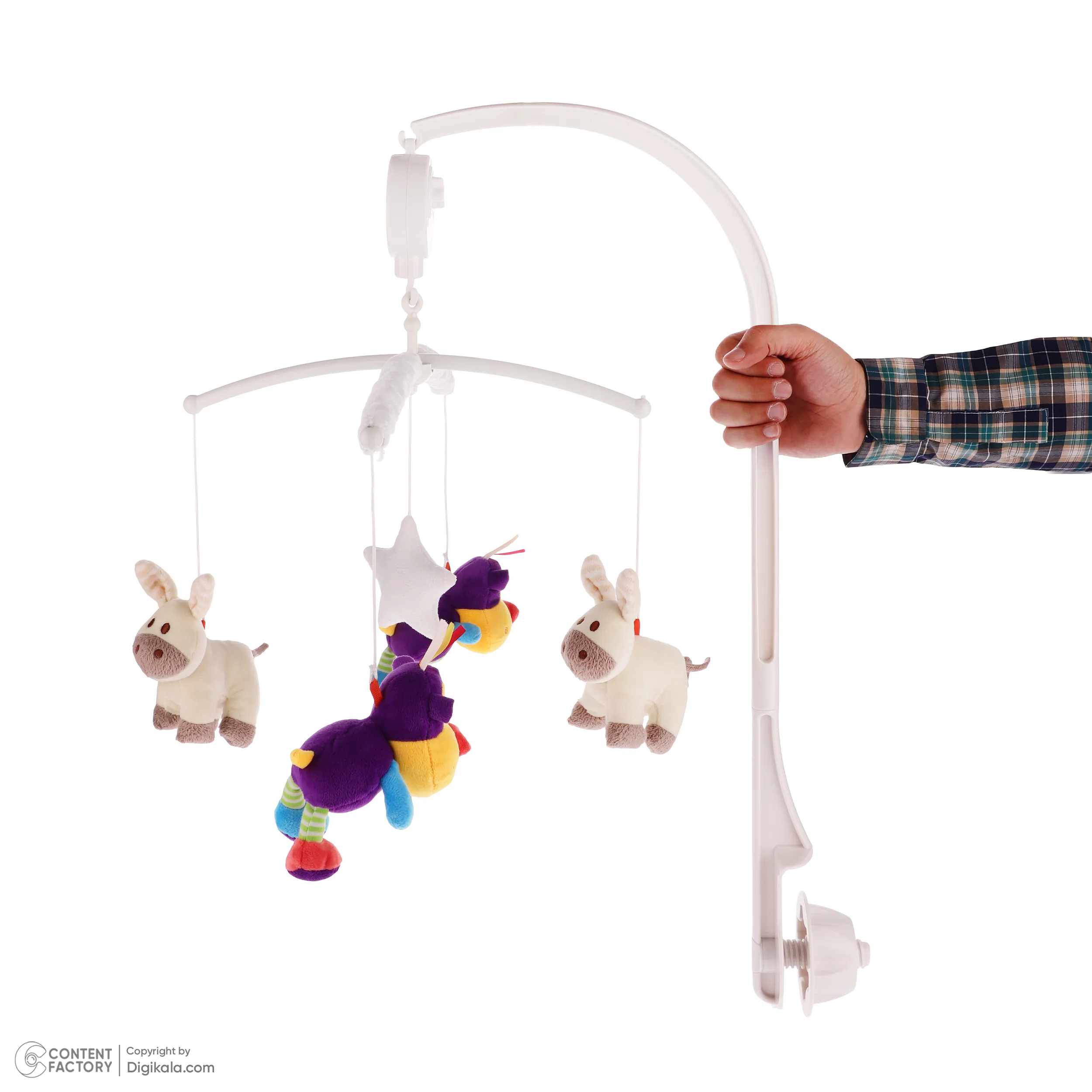 آویز تخت کودک مدل الاغ و میمون کد 005