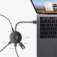 هاب چهار پورت USB 3.0 باسئوس مدل CAHUB-F01