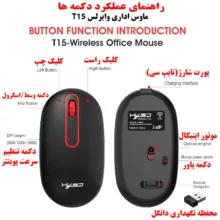ماوس بی سیم اچ اکس اس جی مدل T15