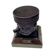 خوشبو کننده رو داشبوردی خودرو مسی مدل سولار چرخشی طرح پیستون خودرو کد BLE-BLK