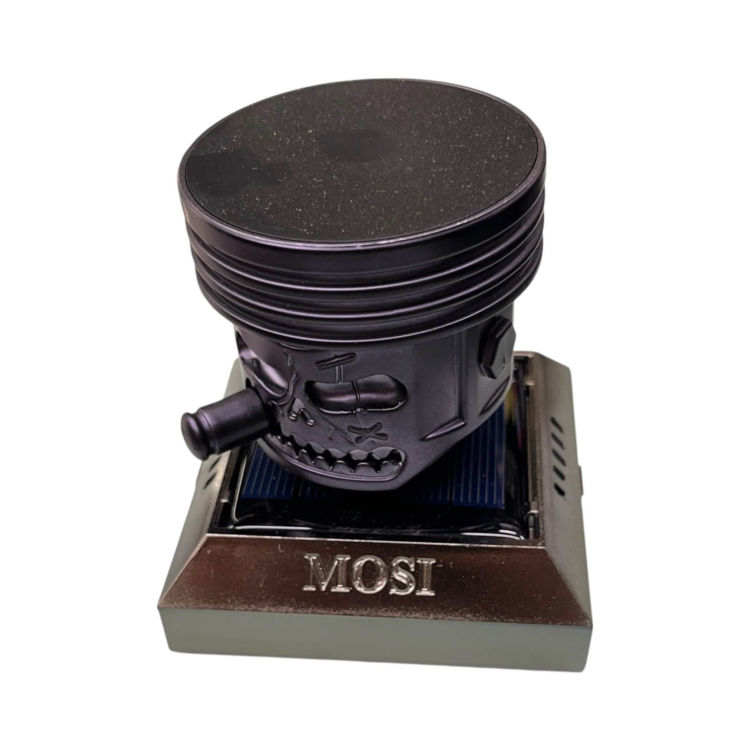 خوشبو کننده رو داشبوردی خودرو مسی مدل سولار چرخشی طرح پیستون خودرو کد BLE-BLK